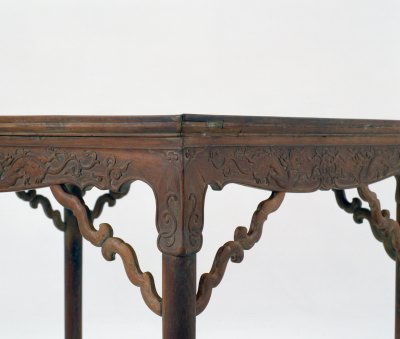 图片[2]-Yellow pear wood leg type rectangular table-China Archive